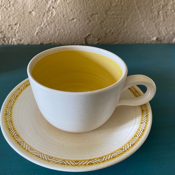 Franciscan Earthenware Haciendan Yellow  Coffee Cups